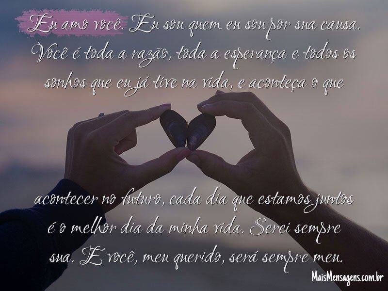 Você dá sentido a minha vida - Mais Mensagens