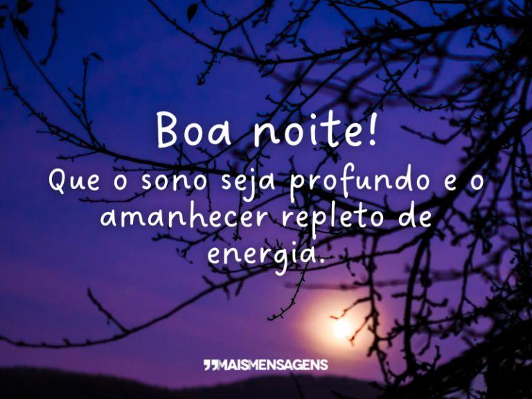 Boa noite! Que o sono... - Mais Mensagens